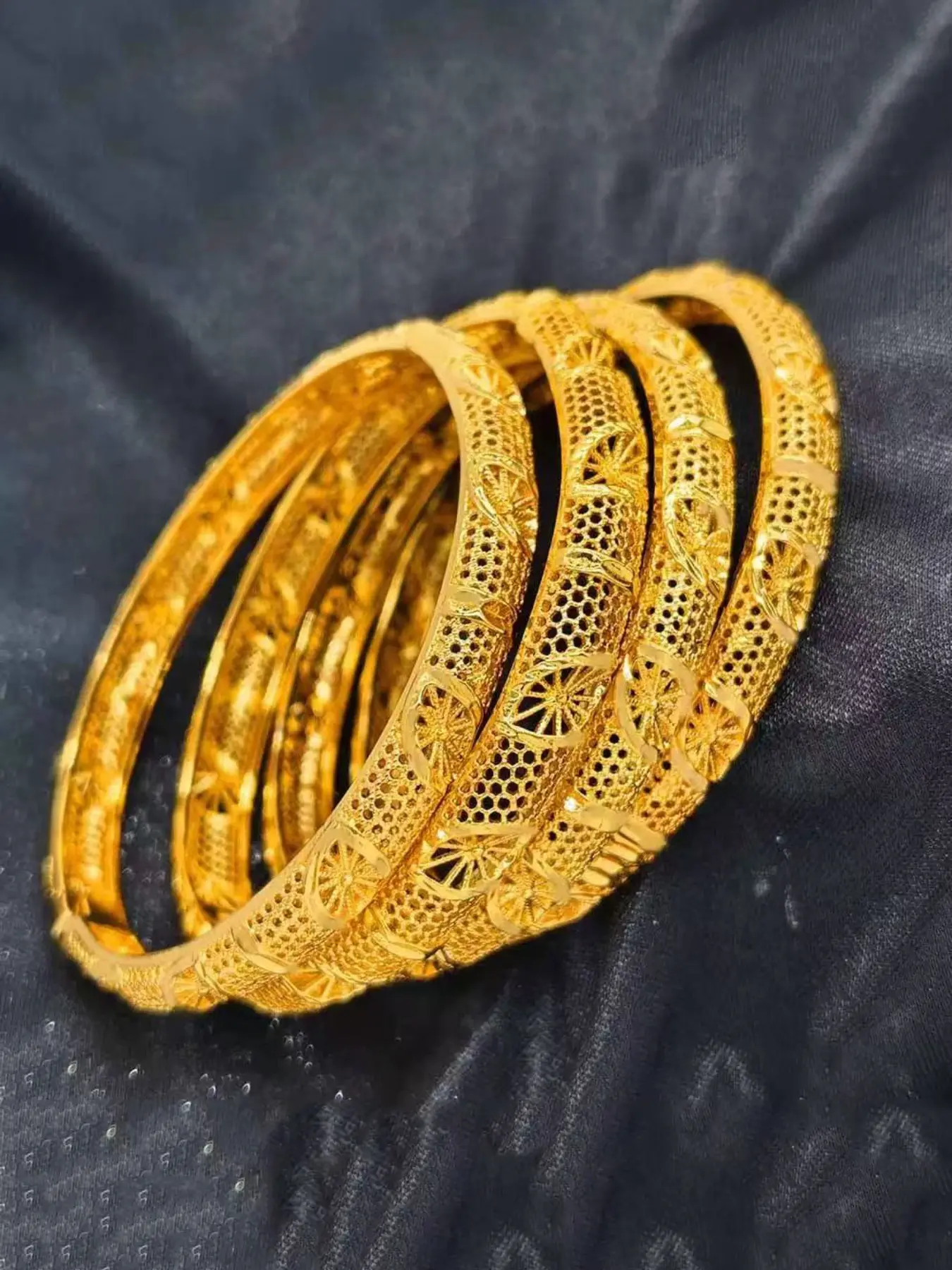 4 Pcs Elegant Adjustable Cuff Bracelets, Fashion Wrist Jewelry, Punk Style Copper Chain, Perfect for Wedding Bridesmaids, All Seasons Wear