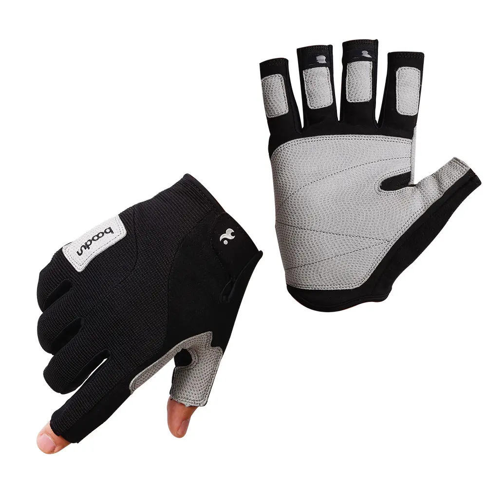 Summer outdoor climbing gloves, mountaineering non-slip and wear-resistant thin hiking downhill protection breathable sports gloves