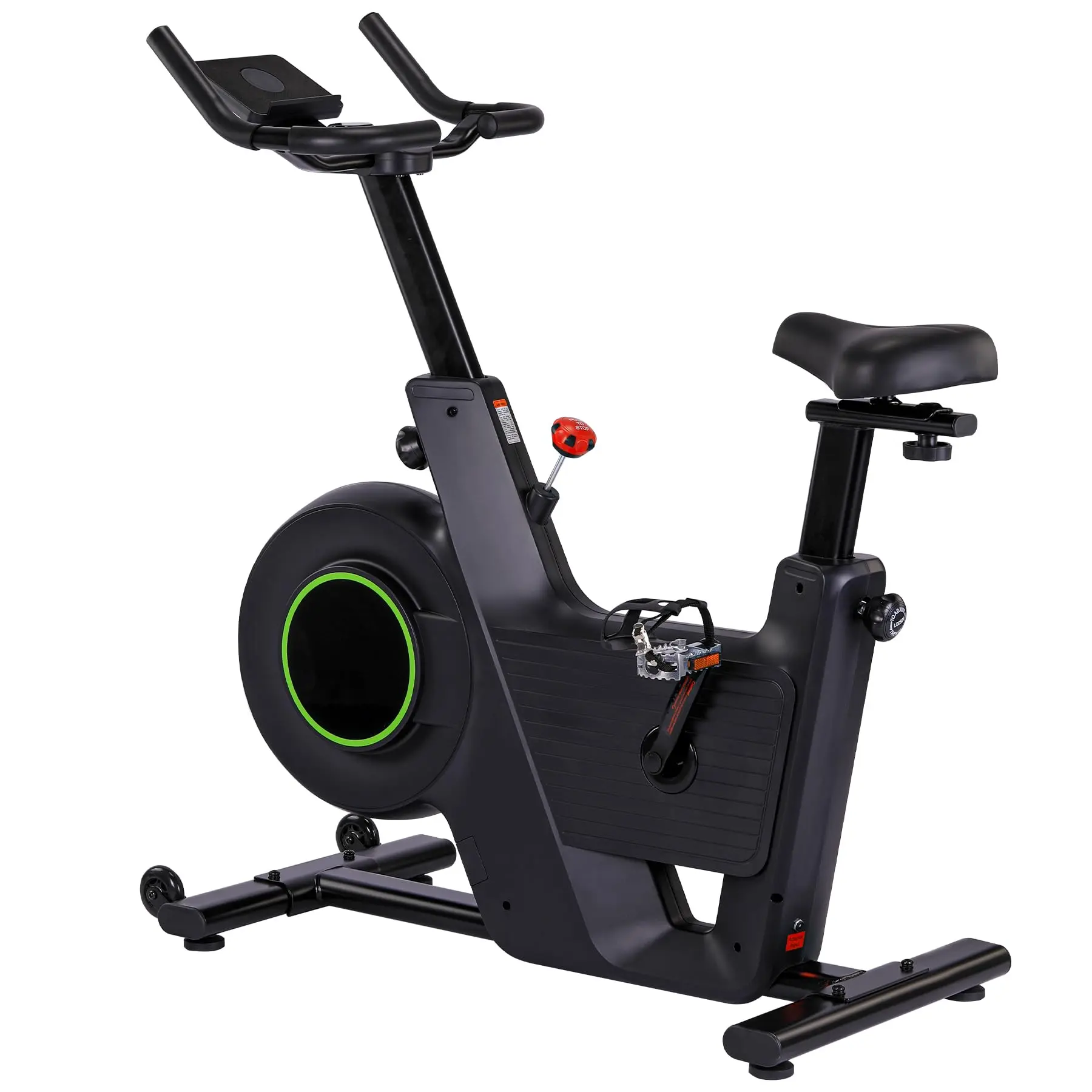 GARVEEExercise Bike, Plus Magnetic Resistance/Brake Pad Indoor Cycling Bike Stationary, Indoor Cycling Bike for Home Cardio, Low Noise Fitness Stationary Bike with App, Upgraded Version Seat