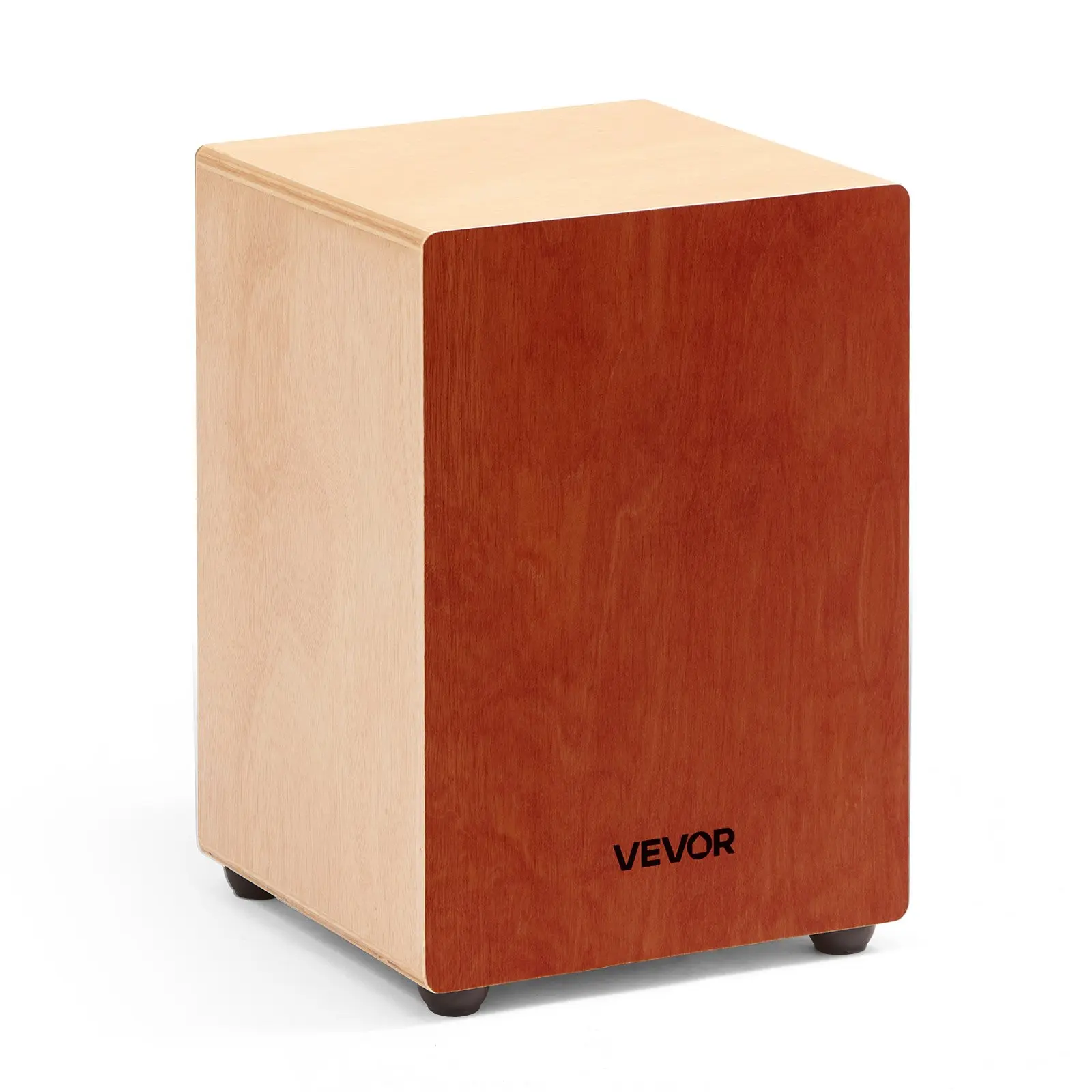 VEVOR Birch Wood Cajon Box Drum, Wooden Percussion Instrument with Guitar Strings & Drum Body for Percussion Play