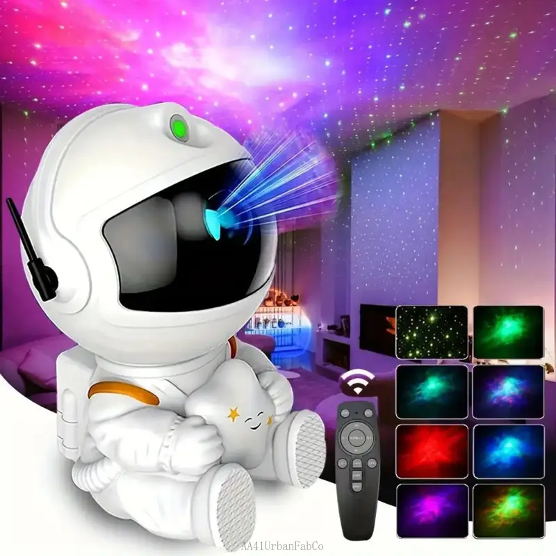 Galaxy Projector Light, Mini Astronaut Nebula Projector LED Lights for Bedroom, Starry Night Projector with Remote Control for Playroom Home Theater, GiftEverlanelnspired17 AA41UrbanFabCo
