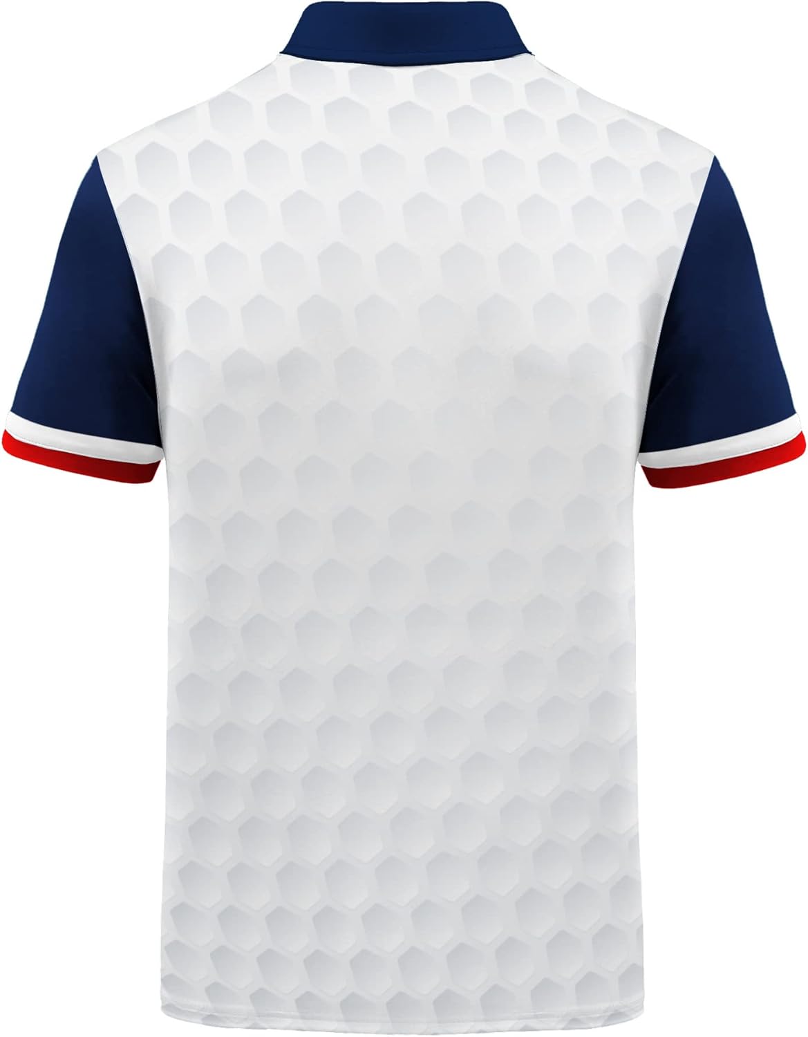 Men's Patriotic Polo Shirts Moisture Wicking Short Sleeves 4th July American Flag Golf Tennis Shirt Casual T-Shirt