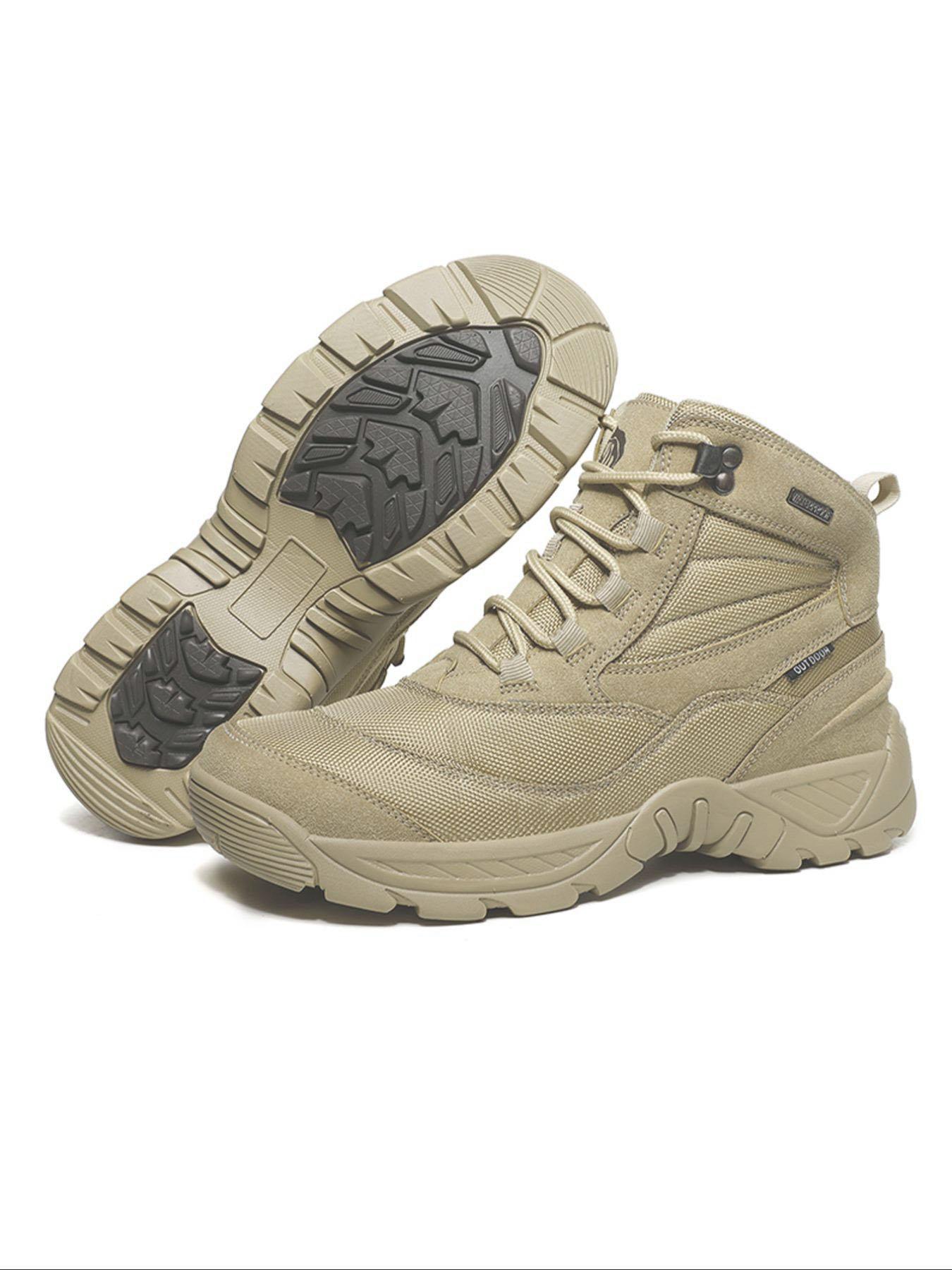 Men's Outdoor Hiking Shoes, Lightweight Breathable Comfortable Hiking Boots, Non-slip Wear-resistant Shoes for Climbing, Hiking, Cycling, Fishing