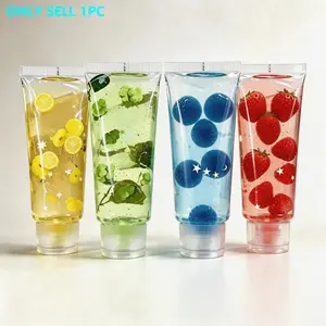 Toothpaste Squishy Toy, Transparent Tube Squeeze Slime for Adults, Glitter Sensory Fidget Toys for Stress Relief, No-Mess Clear Jelly Putty (Multi-Themed Aesthetics)