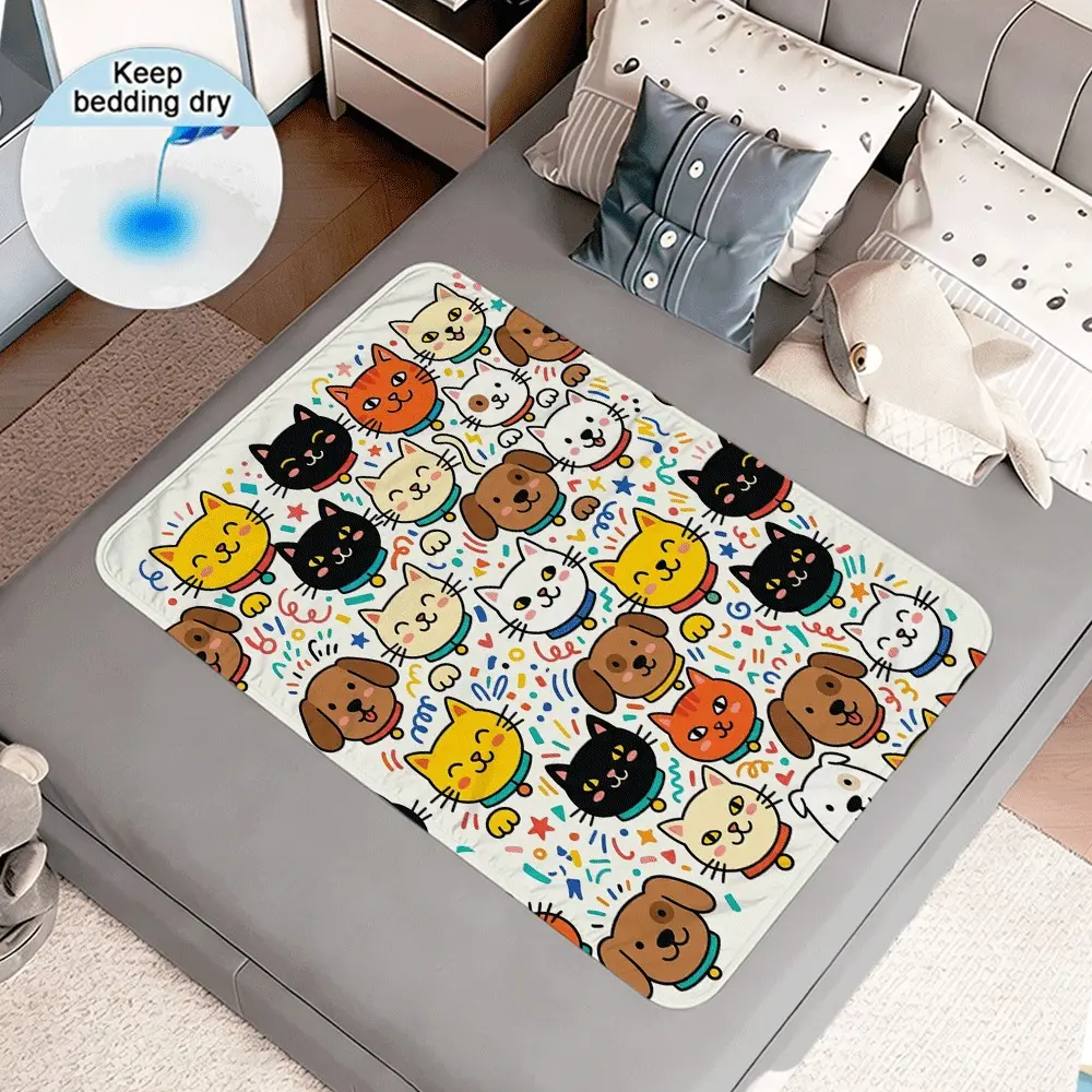 These colorful and adorable cat and dog patterned nursing pads are absorbent, reusable, and suitable for women, postpartum care, the elderly, and pets. They are an ideal choice for women's hygiene and postpartum recovery.