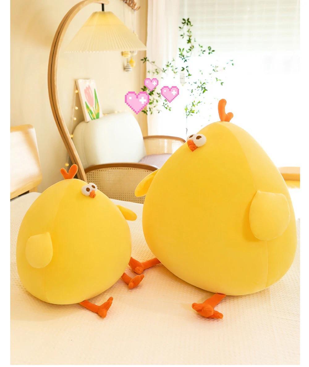 Funny Fat Chicken Plush Toys Pillow Soft Simulation Cute Plushie Dolls Neck Pillow Stuffed Animal for Boys Girls Festival Gifts