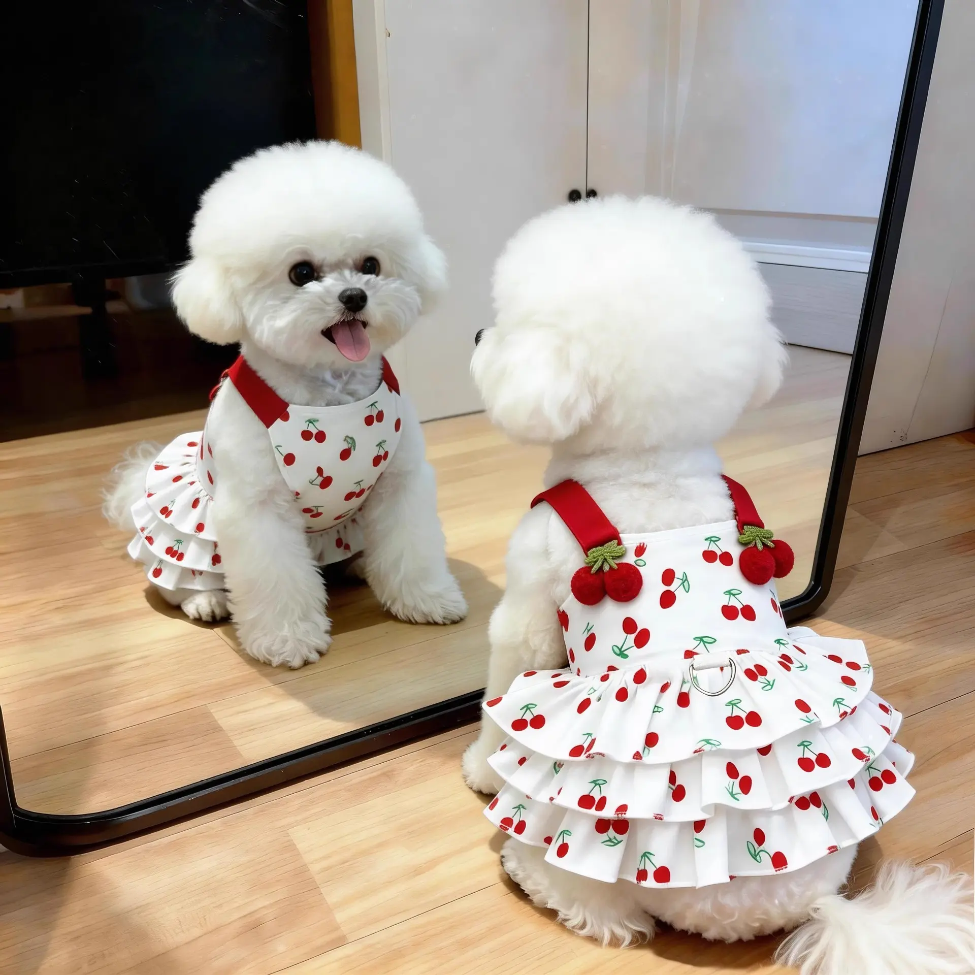 Cat summer clothes, thin and breathable princess dress, cute ins-style summer dress for small dogs like Teddy, Bichon, and Pomeranian