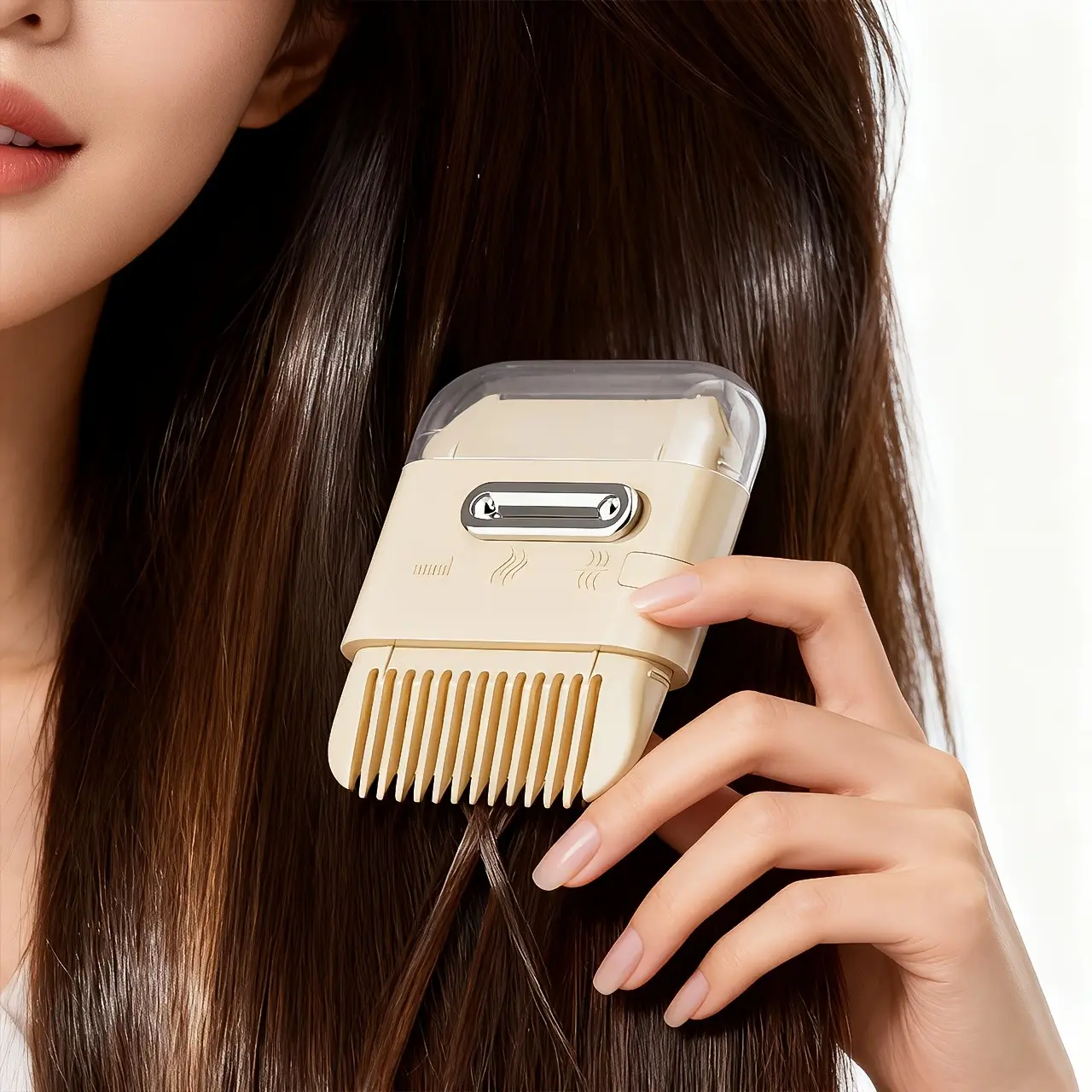 Hair Thinning Comb for Bangs, Hair Trimming Brush for Women, Home Use Hair Cutting Tool, Tail End Trimmer, Easy-To-Use Hair Styling Aid
