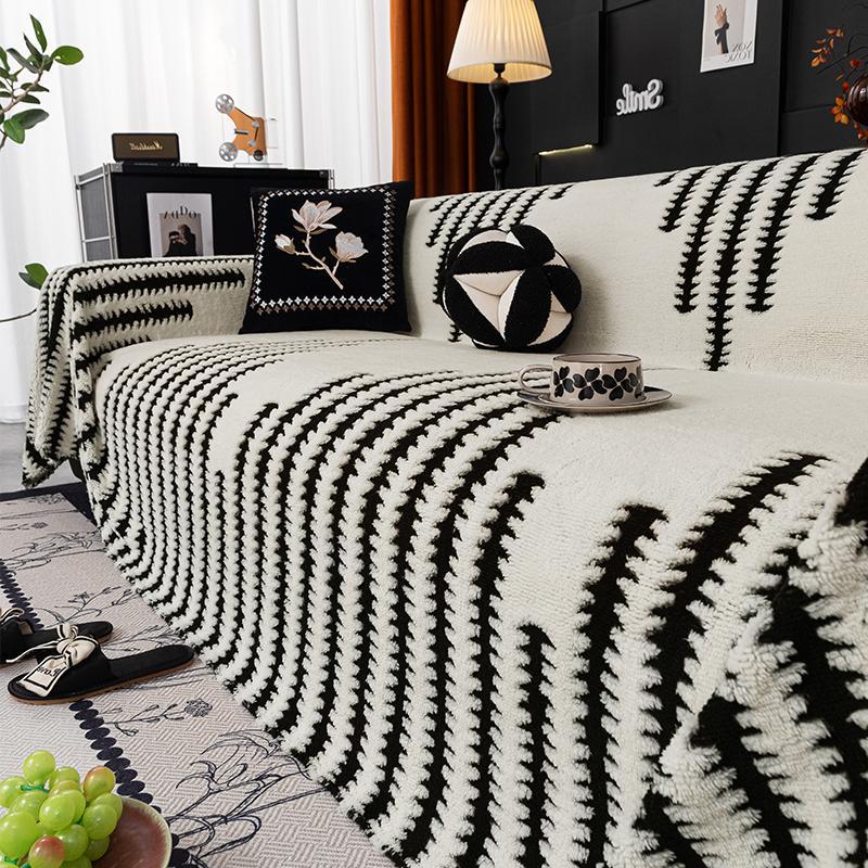 Plush Sofa Cover, Soft Comfortable Couch Protector, Couch Covers and Sofa Towel for Living Room, Bedroom, Hotel or Dormitory, Sofa Slipcover for Hmoe Decor