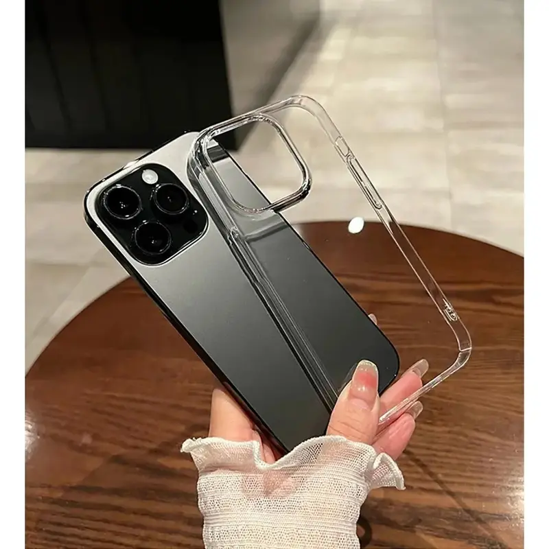 Hard Luxury Shockproof Clear Bumper Cases For  16 15 14 13 12 11 Pro Max Plus Transparent Acrylic Phone Cover Accessories Cellphone Protection ip16 Tempered Glass Protective Casing