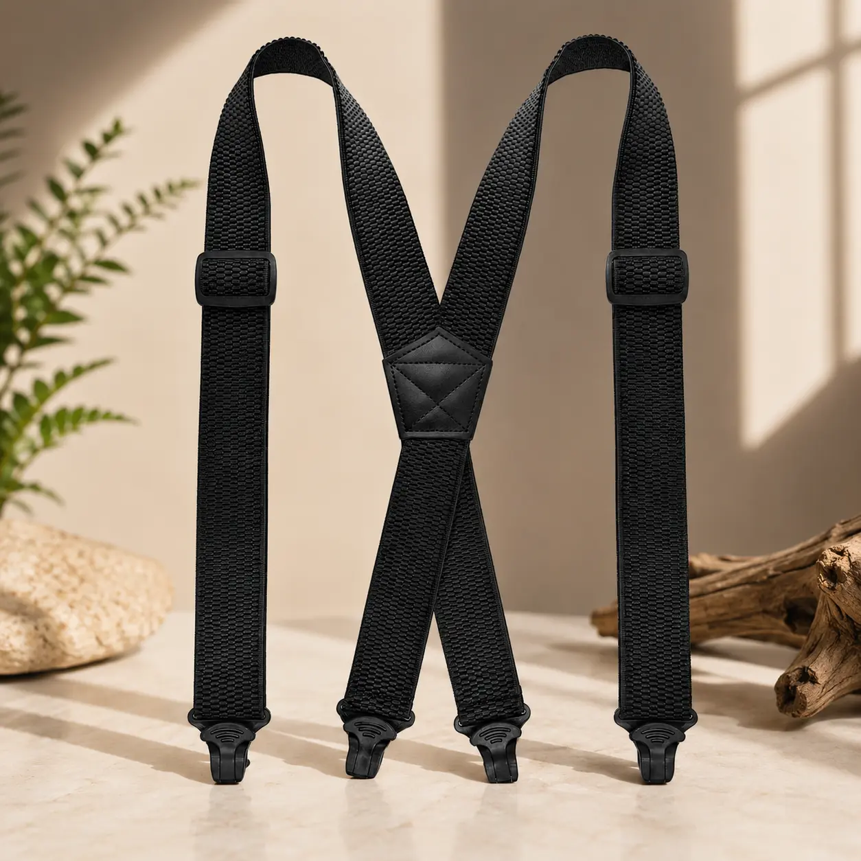 Hidden Invisible Suspenders for Men Women No Belt Design Adjustable 1.48 Inch Wide Under Shirt Waist Straps Anti Slip Comfortable All Day Fit Secure Hold for Jeans Pants Work Travel Everyday Wear