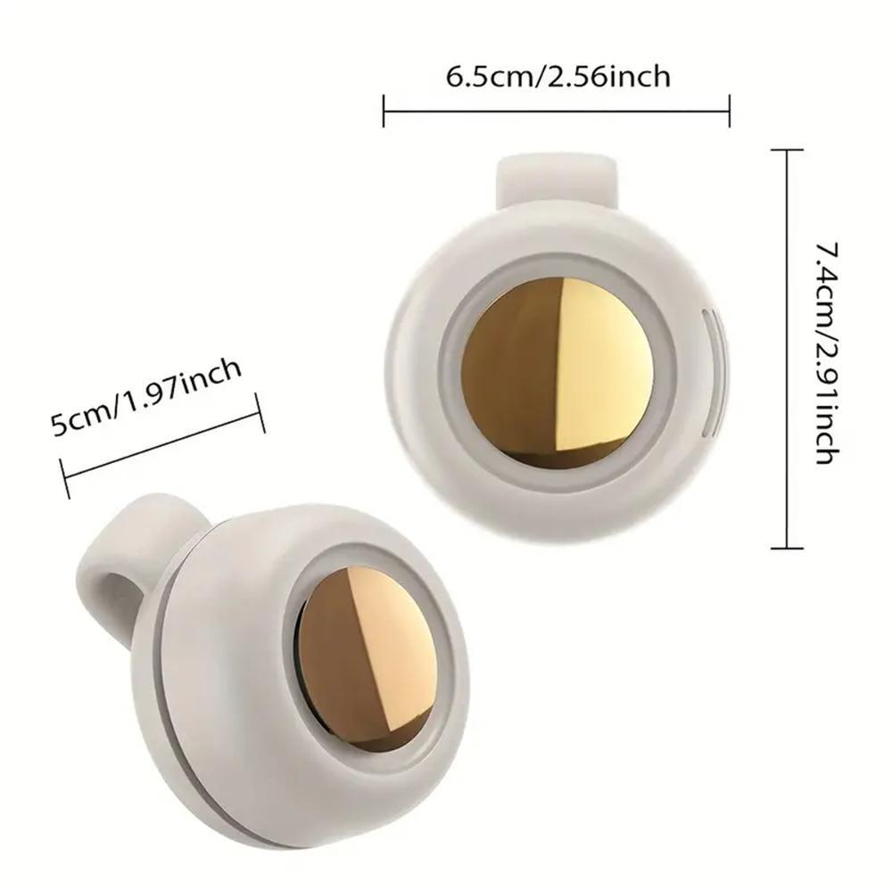 Portable Silent Mini Bladeless Electric Fan Adjustable 3-speed Waist Fans Rechargeable Personal Fan USB Protection Perfect Gift for Outdoor Travel