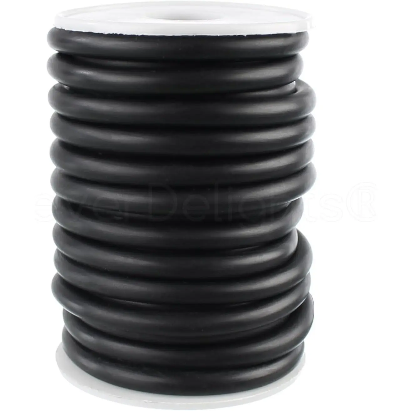 Solid Rubber Cord - 1/4" Diameter - 5 Feet - Buna 70 Durometer - Black - .25" Round
