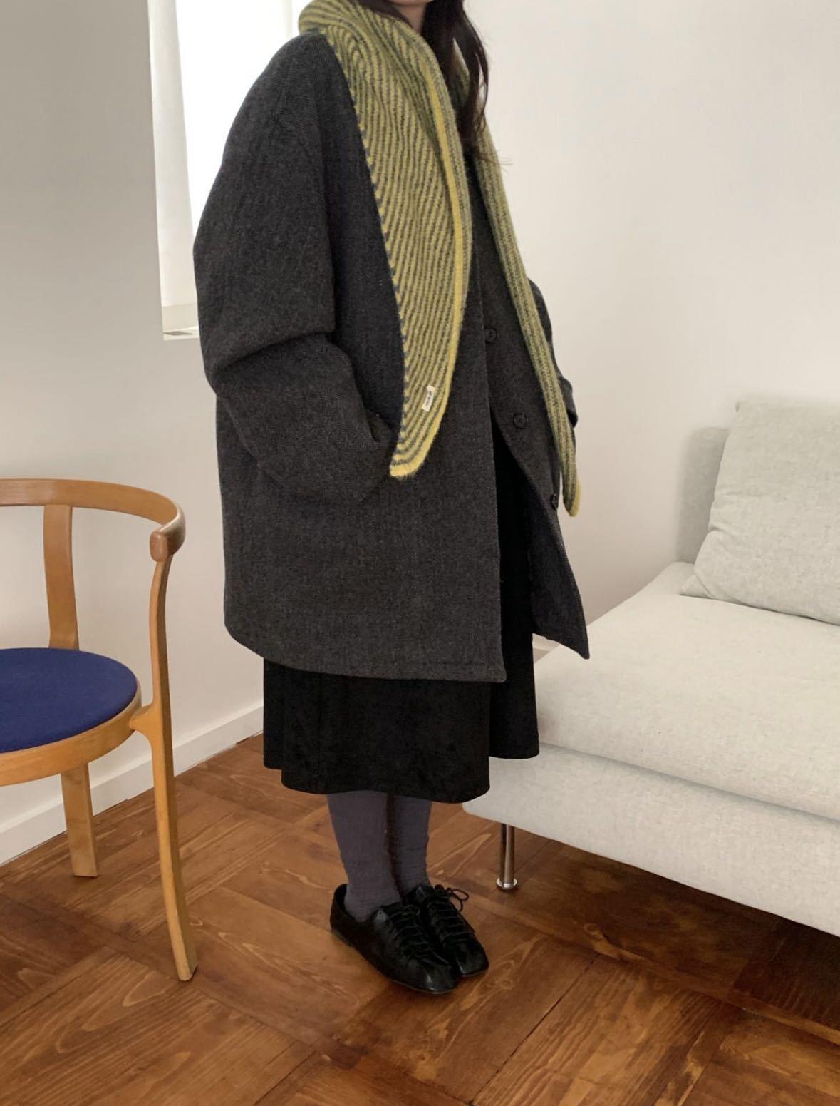 Single Color Cashmere Scarf, Thick Wool Knit Shawl, Fluffy Soft Scarf, Lazy Style, Versatile Korean Aesthetic, Unisex, Fall & Winter