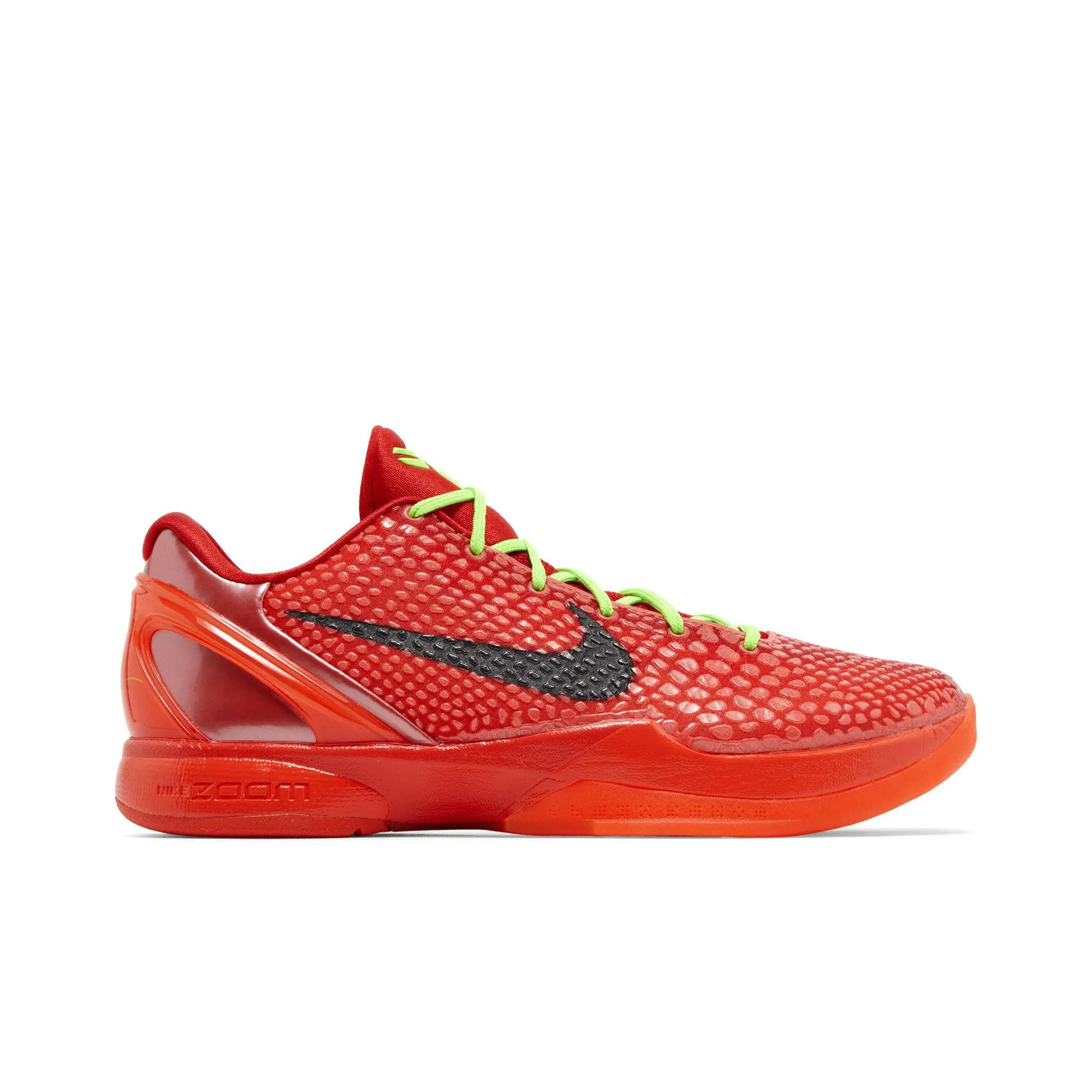 Nike Zoom Kobe 6 Protro 'Reverse Grinch' (Unisex) Bright Crimson/Black/Electric Green basketball shoes FV4921 600
