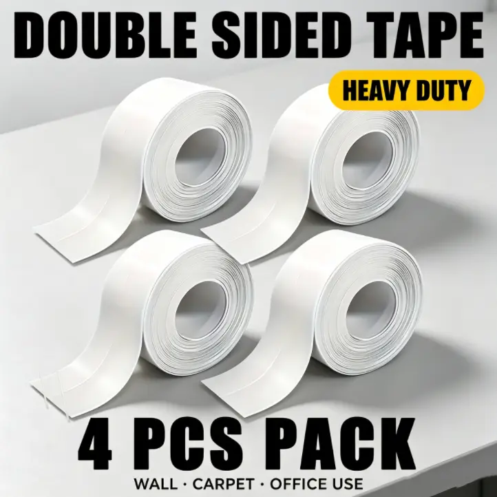 4pcs Set - Long-lasting Self-adhesive Waterproof Tape, Long-lasting Waterproof Strips Suitable for Bathrooms And Kitchens, Jointing Tape, Immediate Use, No Tools Required, Ready to Use After Application, Essential Bathroom Item, Toilet Tape