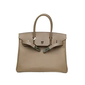 Pre-owned HERMÈS HERMES Birkin 30 Étoupe(18) Epsom Leather Stamp P226359806
