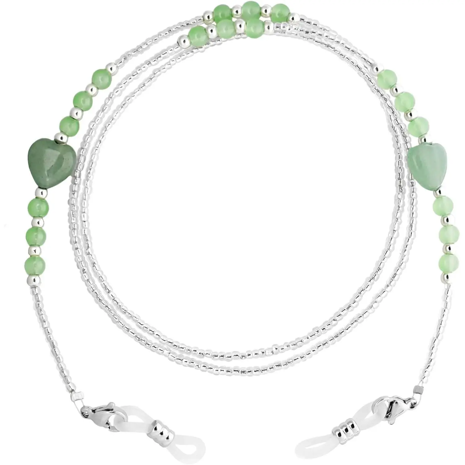 Heart Acrylic Beaded Eyeglass Chain for Women and Men, Glasses Neck Strap(Gift)