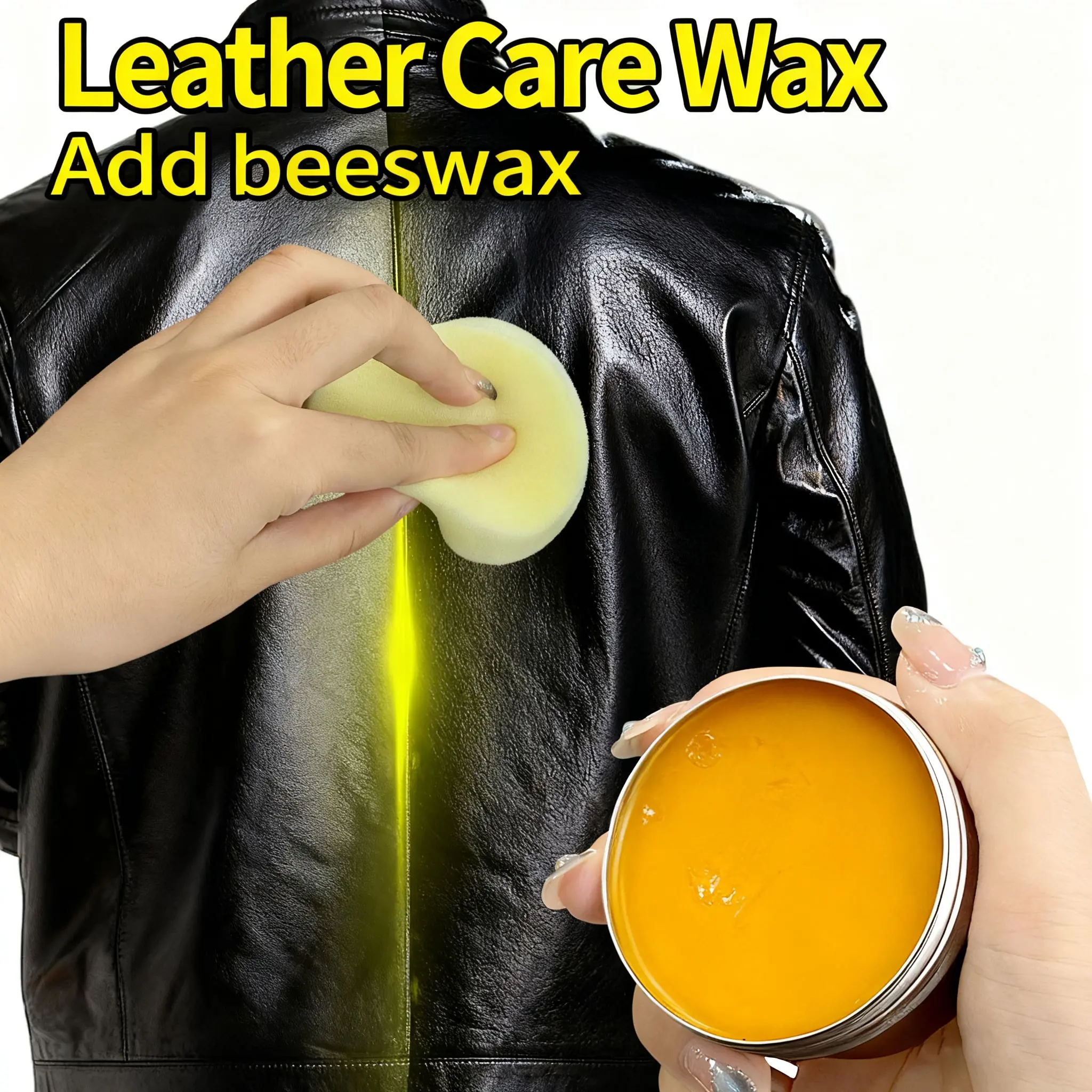 High-End Leather Care Cream 80g, Enhances Shine, Suitable for Leather Shoes, Seats, Bags, Leather Protection Cream, Advanced Leather Care