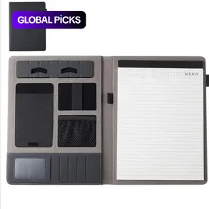 A4 Business Manager File Folder, Custom Writing Board Clip, Showcase Folder, Information Book, Includes Memo Pad & Mobile Phone Holder, Document Organizer #GLOBAL PICKS