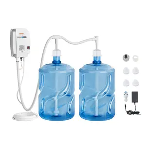 VEVOR Bottled Water Dispenser Pump System, 2x5 Gallon Dispensing System, Automatic Electric Water Dispenser, Double-Pipe Water Jug Pump, Compatible Use with Coffee/Tea Machine, Refrigerator, Ice Make