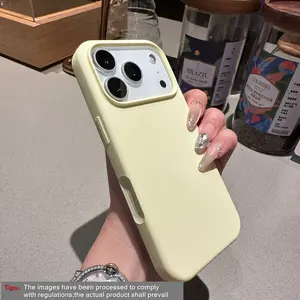Luxury Lens Frame Case, Ultra-Thin Liquid Silicone Soft Shell, Compatible with iPhone 17 Pro Max/16/15/14/13/12/11 Pro Max/XR Plus