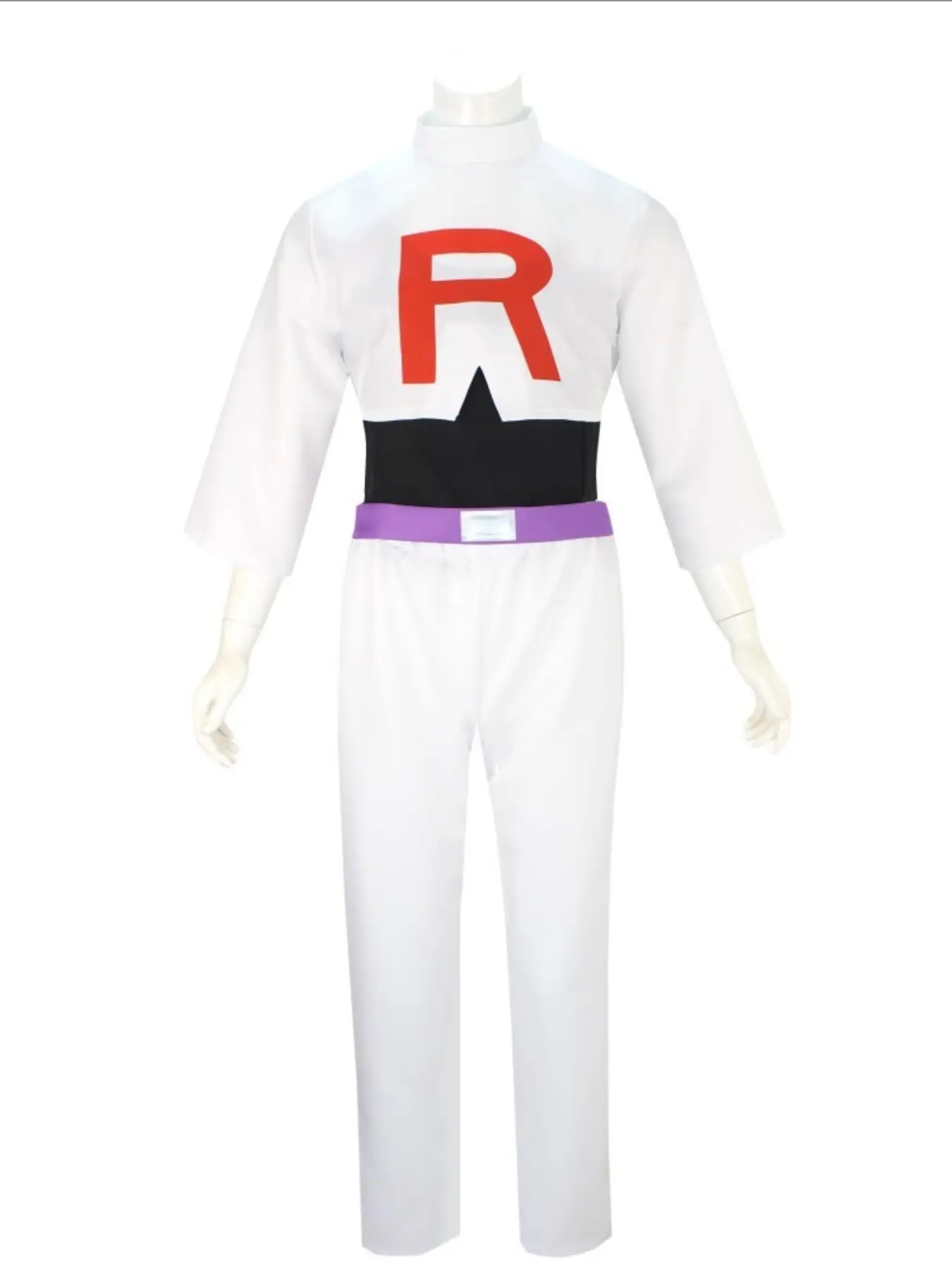 Pokémon Adult Rocket Team Xiao Liang Halloween Cosplay Costume Set, Game Anime Accessories, Slim-Fitting Suit, All Seasons