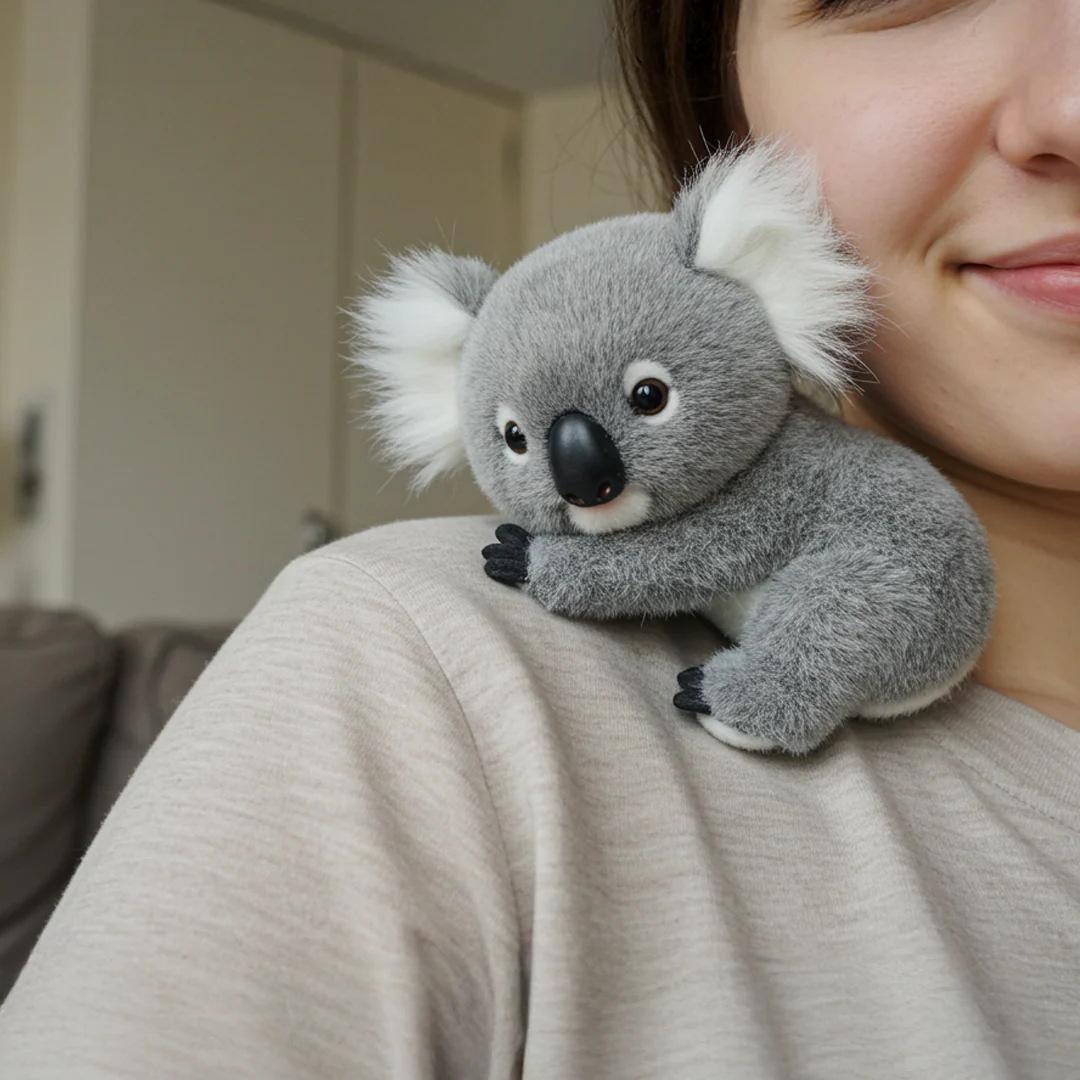 Koala My Realistic Koala Short Plush Toy Tree-Coala Bag Pendant Ornament Koala My Realistic Koala Short Plush Toy Tree-Coala Bag Pendant Ornament