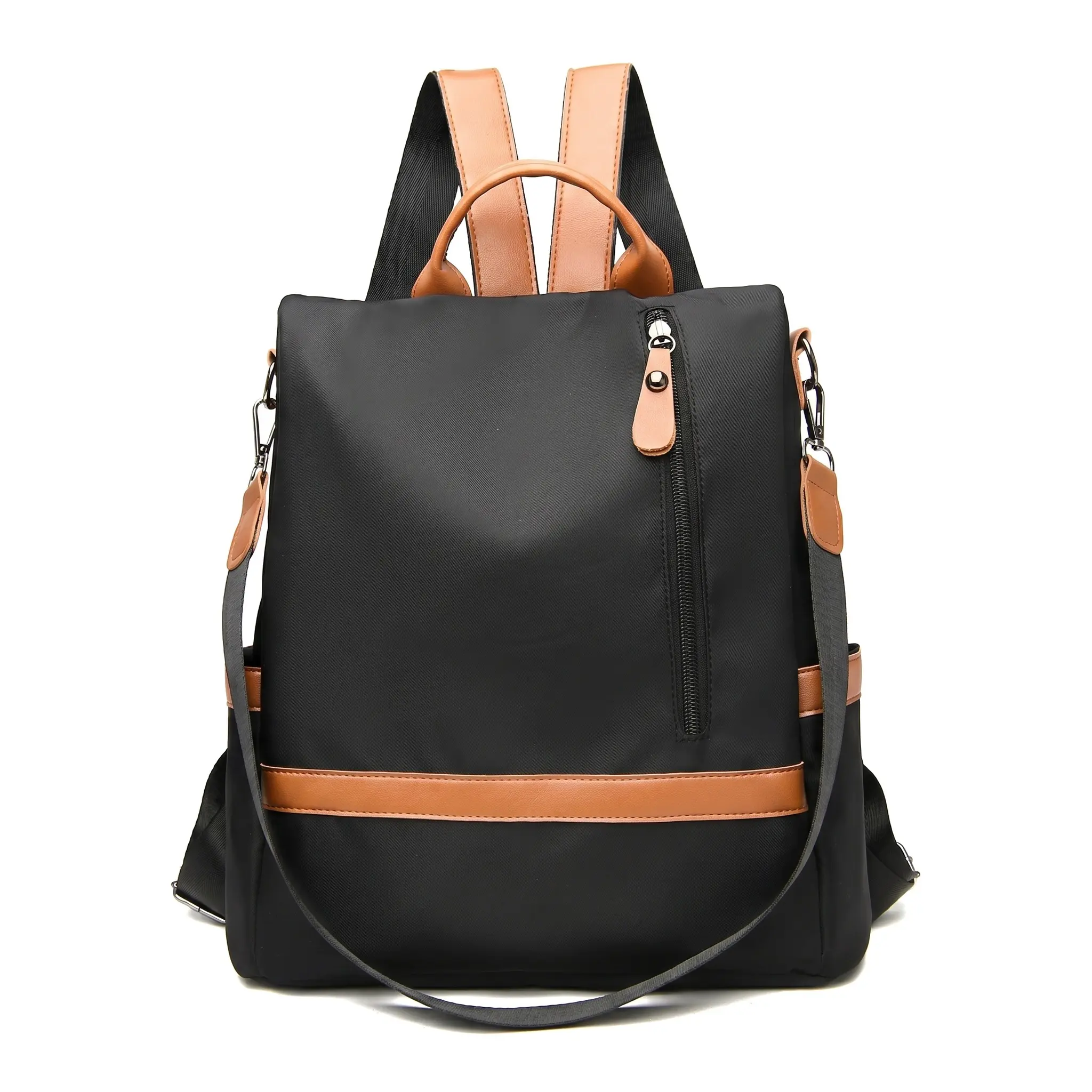 Women's Convertible Backpack Purse, Lightweight Oxford Cloth Bagpack Travel Bag with Adjustable Shoulder Strap, Carry On Backpacks for Adults, Everyday Carry, Anti-Theft, Chic Look, Compact Shape, Convertible Carry Styles, Casual