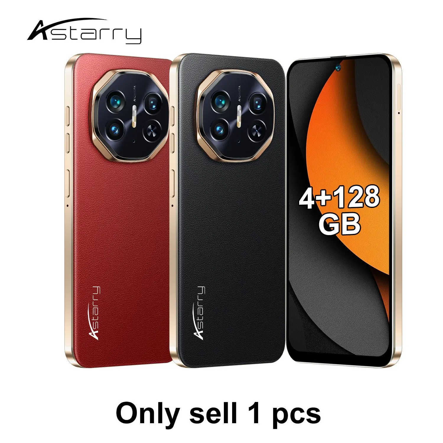 Astarry-Mt Ultimate 4g Smartphone, Octa-Core Processor, 4GB RAM, 64GB Storage, Android 12, 6.56-Inch HD Screen, Dual Camera, 4300mah Battery