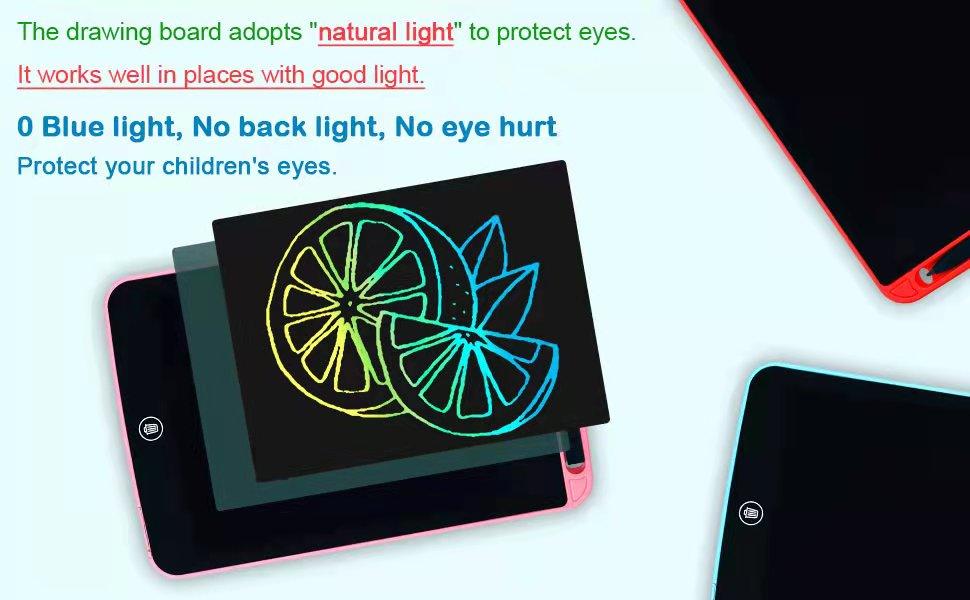 Girls Toys Gifts LCD Writing Tablet for Kids 10 Inch, Colorful Doodle Board Drawing Tablet with Lock Function, Erasable Reusable Writing Pad, Educational Girls Toys Gifts for 3-6 Year(Pink+Lanyard) springtok