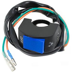 1 Piece Motorcycle Headlight Switch Handlebar Toggle Switch with On Off Push Button for U5 U7 U2 Motorcycles Scooter Electrombile Motorbike-7/8inch 22mm(Blue)