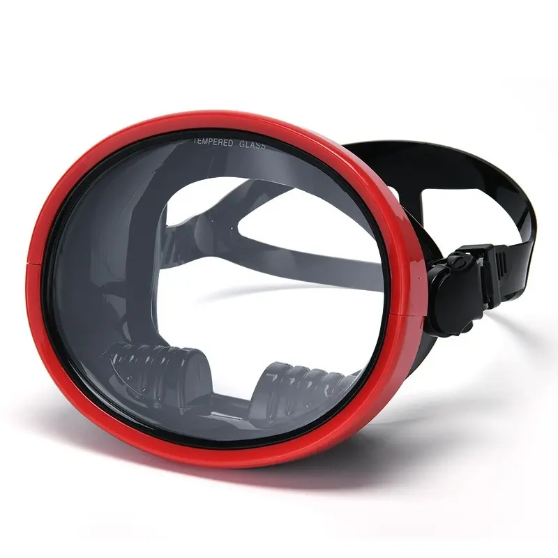 Freediving Mask Wide View Tempered Glass Anti Fog Silicone Diving Mask, Trending Snorkeling Gear for Men Women Beach Vacation