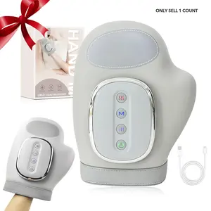 Hand Massager with Heat and Compression, Cordless Electric Hand Massager, 3 Massage Modes 3 Heating Levels 5 Intensities, Wrist & Finger Massager, Ideal Gift for Women Men
