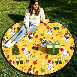 Thick Outdoor Picnic Mat, Waterproof and Stain-Resistant, Large Size for Multiple People, Foldable and Lightweight, Ideal for Camping and Beach