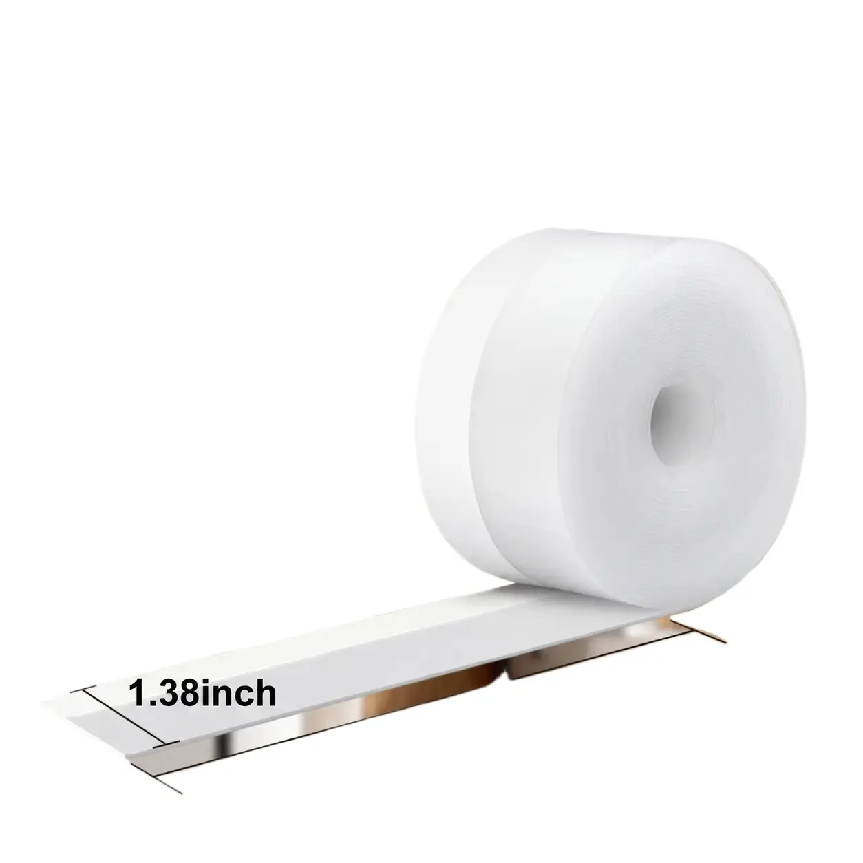 16.4Ft Wide Adhesive Weather Seal Strip With 1.38In Width, Door And Window Draft Stopper Tape Featuring Thermal Insulation, Air Blocking And Waterproof Sealing For Household Doors, Windows And Shower Enclosures