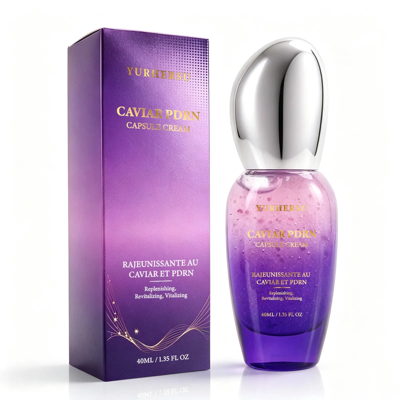 Caviar PDRN Capsule Cream, Face Moisturizer | Rejuvenating, Hydrating Face Moisturizer with Caviar Salmon DNA PDRN Skin Care Self Care Gifts for Women
