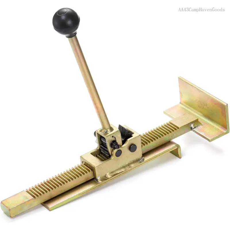 Hardwood Floor Jack Professional Flooring Jack for Flooring Installation Straightening Laminate and Hardwood Flooring Universal Ratcheting Hardwood Plank JackAA43CampHavenGoods