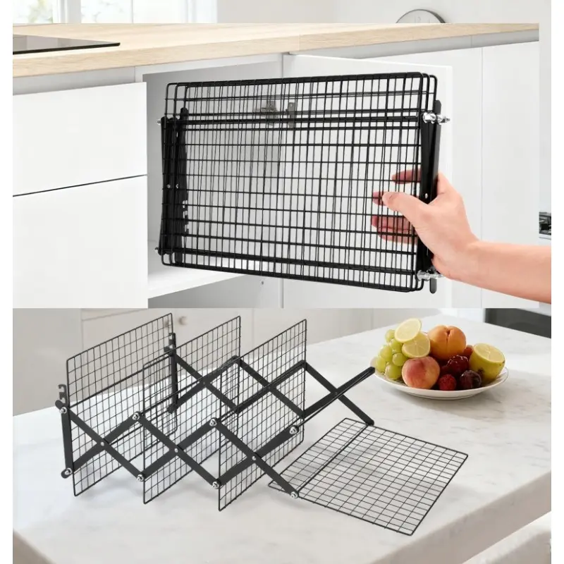 FCM Five‑Tier Bread Cooling Rack, Four‑Tier Foldable Grid Cookie Rack, Cake Storage Rack, Cross‑Border Folding Cooling Rack