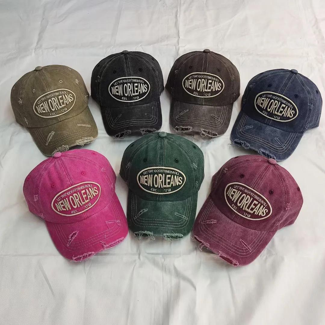 New Unisex Cap Letter Embroidery Cotton Baseball Cap Casual Outdoor Sports Cap For Women Men Fashion Street Hat