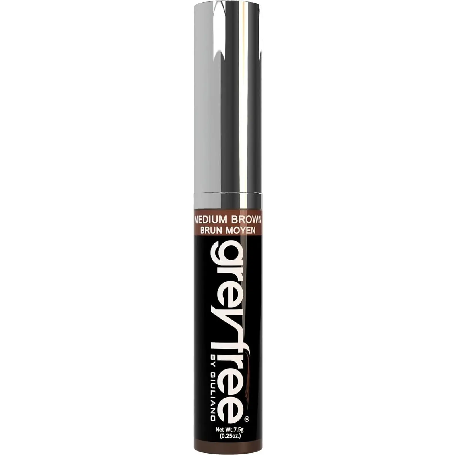Temporary Touch Up Hair Mascara Cover Conceal Gray Roots Hair Lines Eyebrows Mens Mustache and Beards Medium-Brown