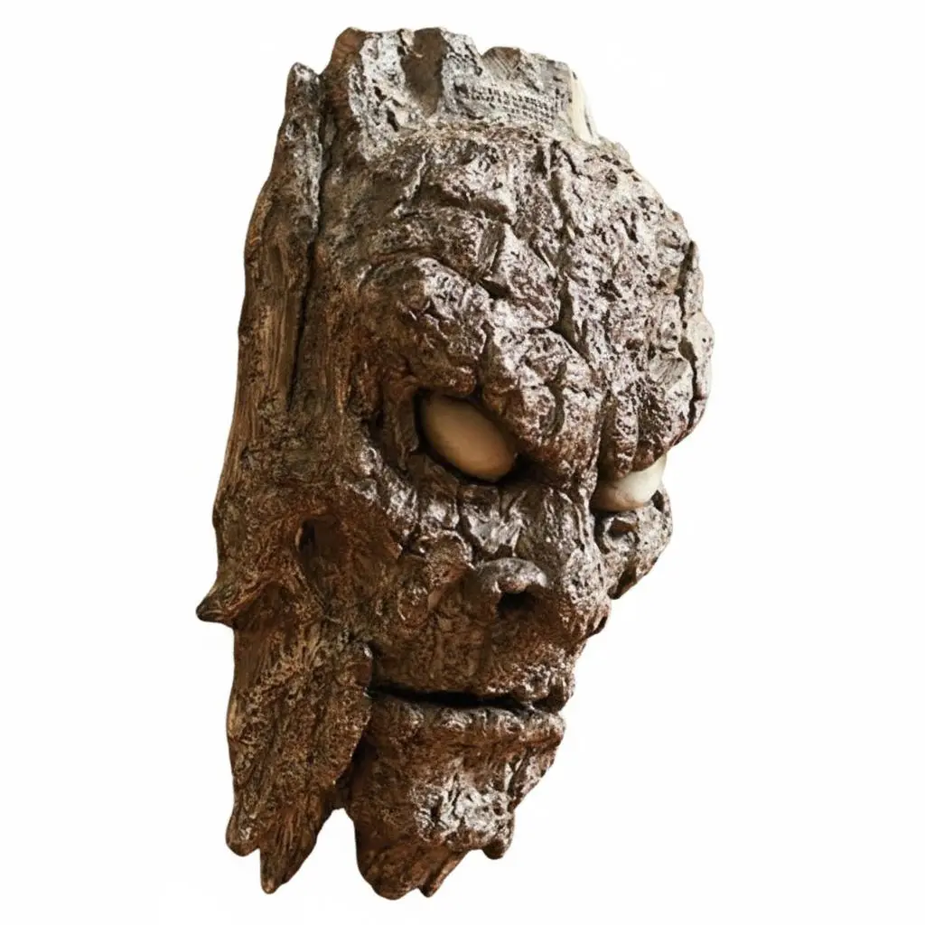 Spooky 3D Bark Face & Zombie Hands - Halloween Outdoor Tree Face Hanging Decor - Creative Resin Sculpture for Garden, Yard, Home, Easter - Distinctive Decorative Ornament