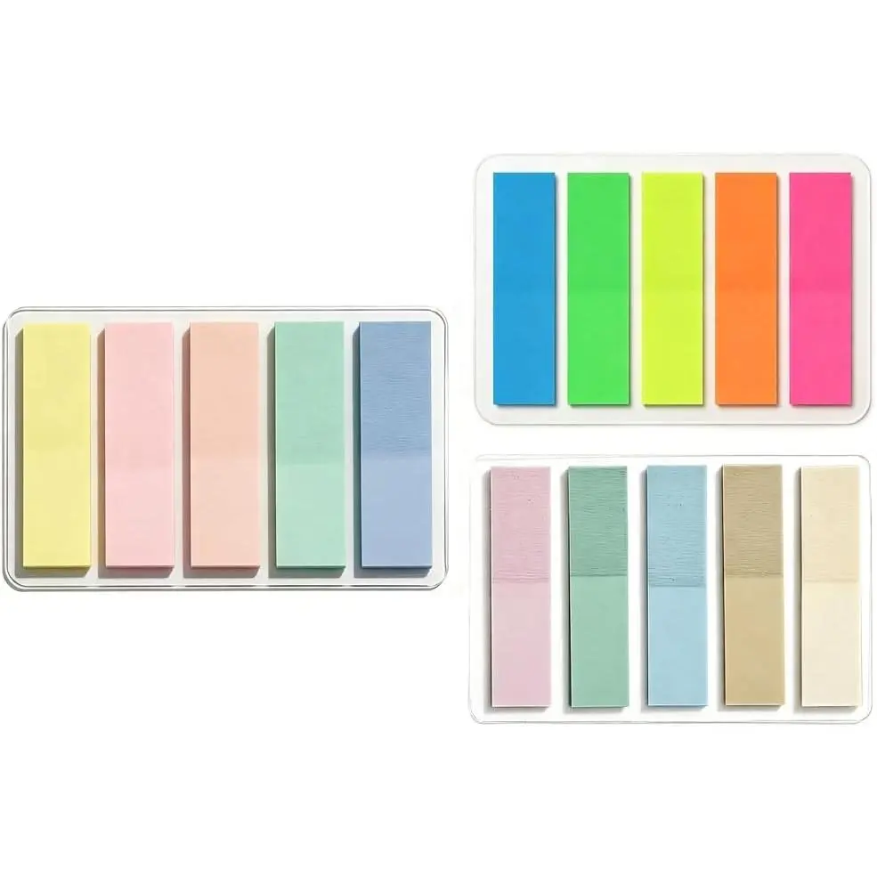 300 count 15 Color Sticky Tabs for Annotating Books, Colorful Transparent Page Markers & Flags, Clear Index Note Stickers for , Notebooks & Reading, Small Mini Pop Up Tab Set