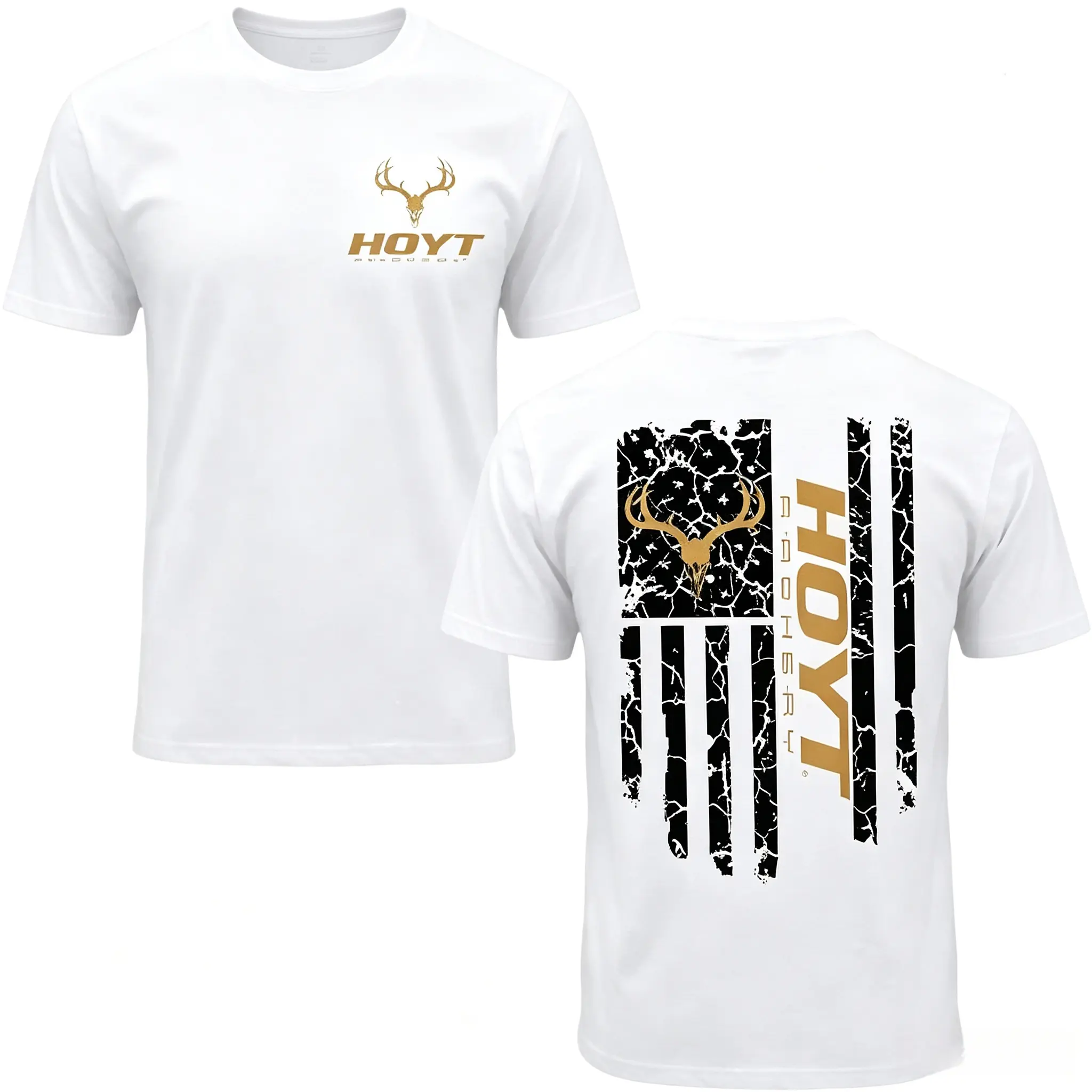 HOYT Archery Graphic Cotton Pullover - Stylish Classic Casual Fall Winter Outdoor Top for Bowhunters, Deer Buck Hunting Apparel, Archery Lover Gift - KitchenEra, Unisex