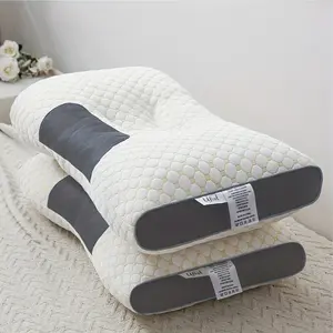 2pcs Buy 1 Get 1 Free Premium Soft Massage Neck Pillow, Adjustable Orthopedic Cervical Support with Removable Machine-Washable Cover & Ultrasound Massage, Lightweight for Travel