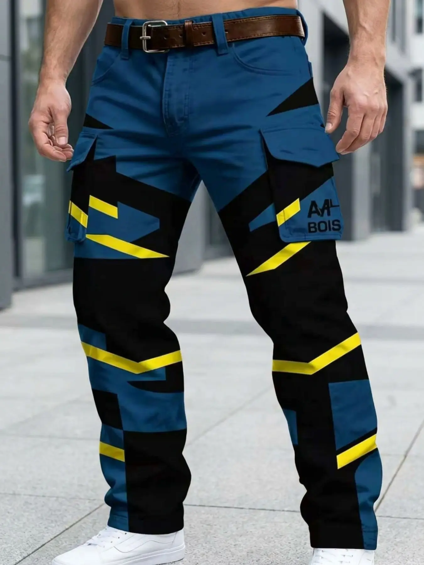 Men's Military Work Pants, EDC Cargo Pant, Multi-Pocket Straight Leg, Durable Tear-Resistant Fabric, Safety Long Pants for Construction Outdoor Jobs