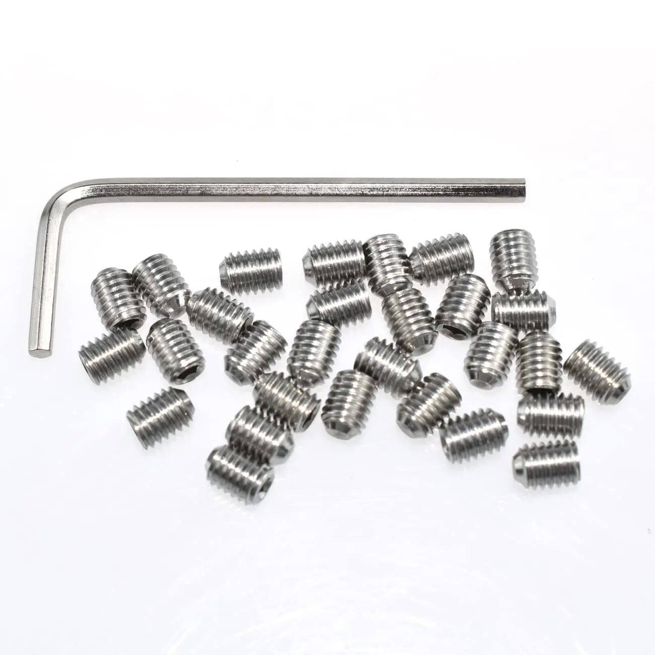 30 count Sock S Screws #10-32 x 1/4 inch Stainless Steel Allen  Hexagon Screws with Hex Key Wrench