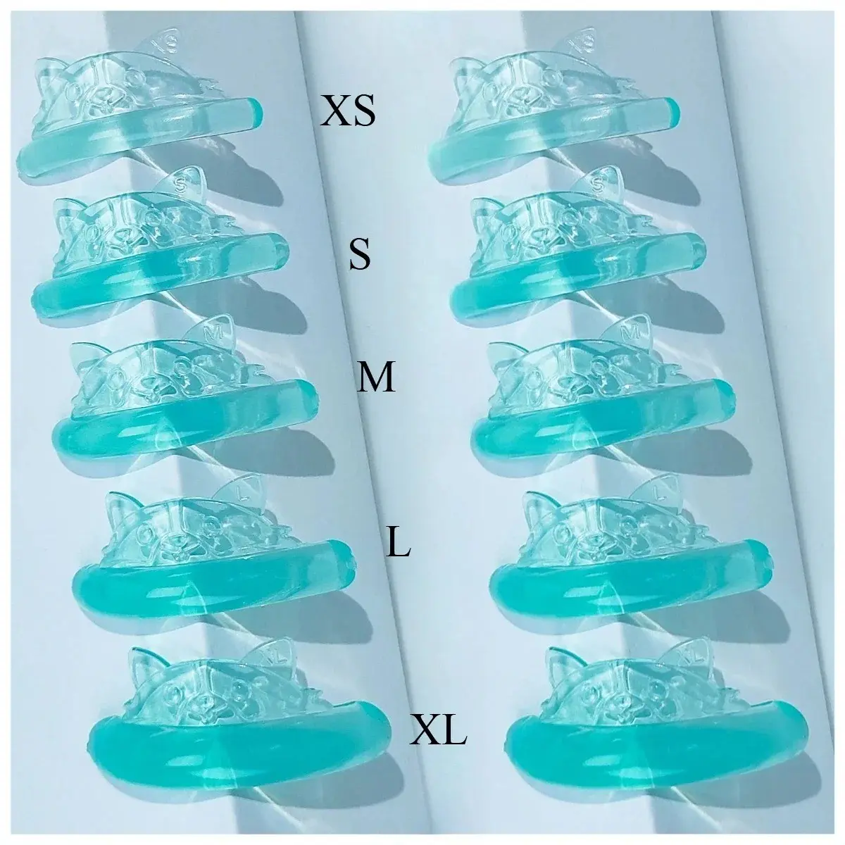 Ruzofo New 5 Pairs Fox Shape Silicone Eyelash Lifting Pad, Eyelash Extension Sheets, Curling Rods, Makeup Tool Set