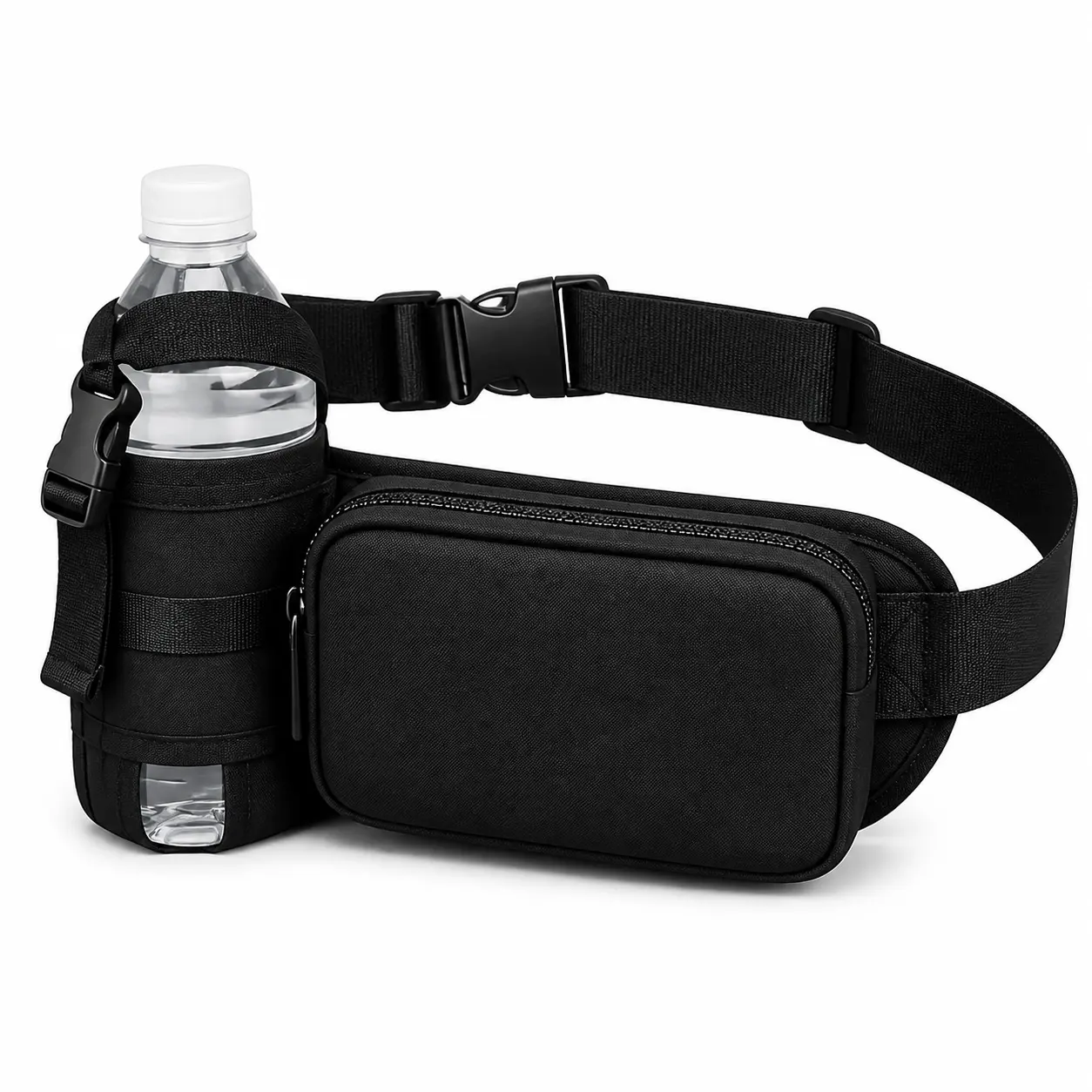 Men's Waist Pack - Unisex Fit, Waterproof Expandable Oxford Fabric, Large Capacity, Adjustable Strap, Wipe Dry, Waist Wear, Hands-Free Essential for Outdoor Runs, Morning Workouts