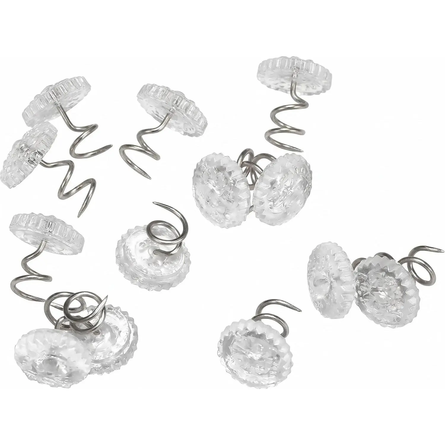 60 Pcs Upholstery Tacks Furniture Screw Pins for Bed Skirt Headliner Furniture Fixing